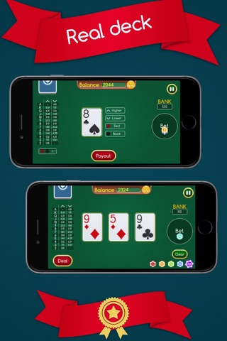 Casino Battle - Hi or Lo Card Table Game Free screenshot 3