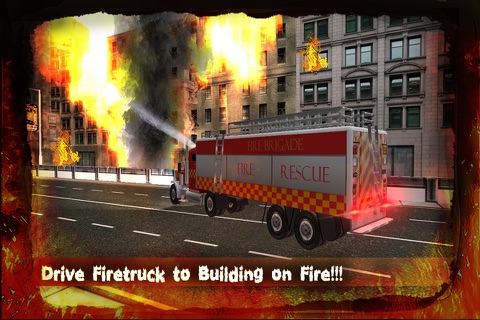 fire truck emergency evacuation vehicle parking Game 3D screenshot 4
