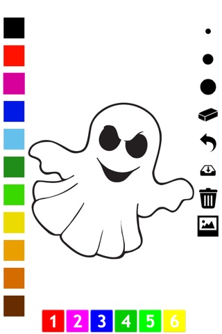Artsy Halloween Coloring Book for children screenshot 4