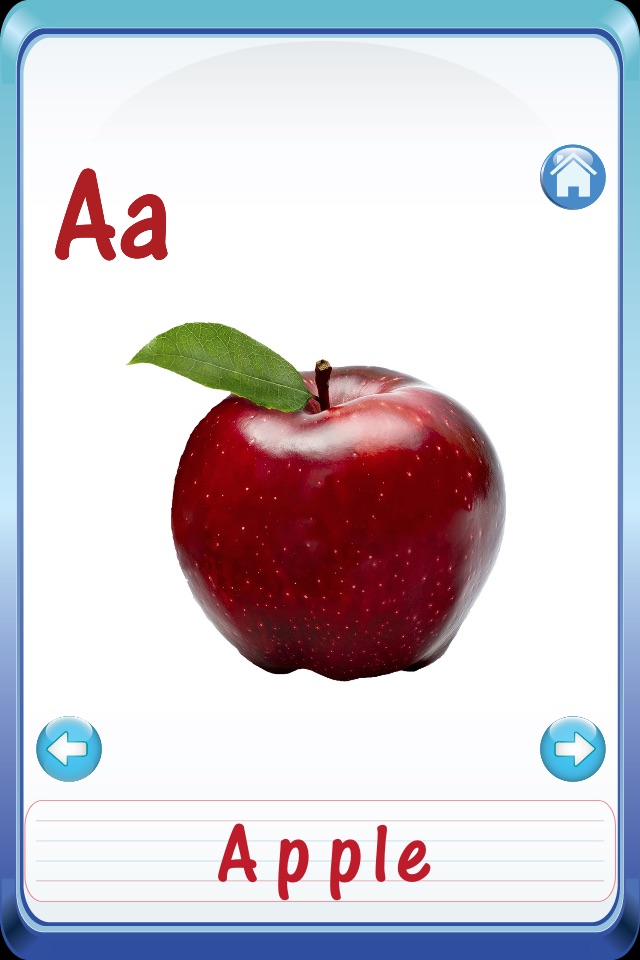 Kids Fruits & Vegetables ABC Alphabets flash cards for preschool kindergarten Boys & girls screenshot 2