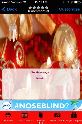 Saludos de Navidad Instant App screenshot 2