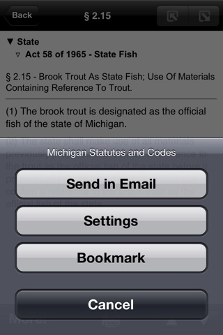 MI Code, Michigan Laws MCL screenshot 3