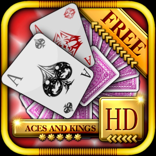 Aces & Kings Solitaire HD Free - The Classic Full Deluxe Card Games for iPad & iPhone icon