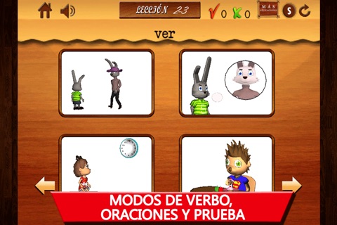 Verbos para niños-Parte 1-Aprendizaje de lenguaje español gratis- Animated Spanish language verbs for children screenshot 2
