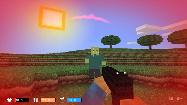 Cube Gun 3D Zombie Island(圖1)-速報App