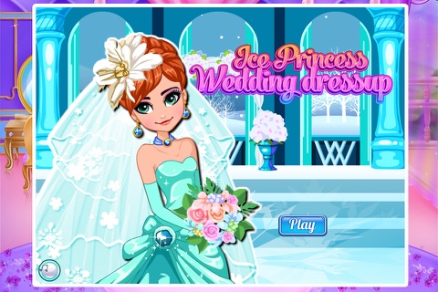 Ice Princess Wedding dressup screenshot 4