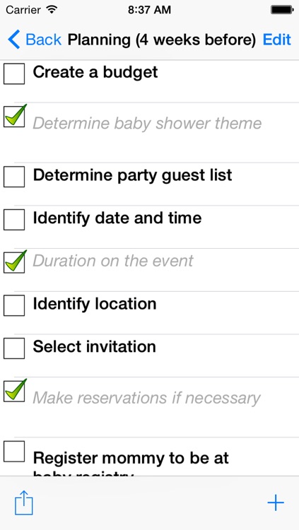 Baby Shower Checklist Pro