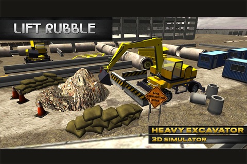 Heavy excavator simulator : Awesome construction crane parking challenge for kids and teens screenshot 4