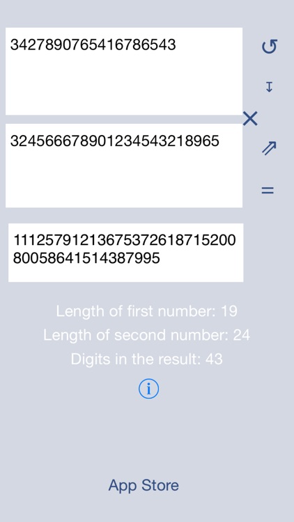 Matika04 : Multiplication of large numbers
