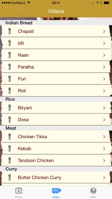 写真と動画で楽しむインド料理 screenshot1