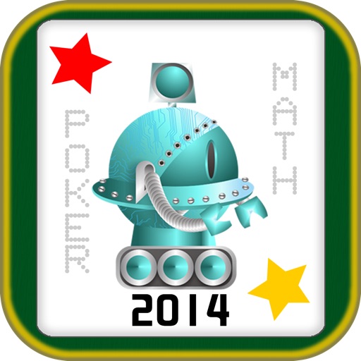 Robot Poker Math Icon