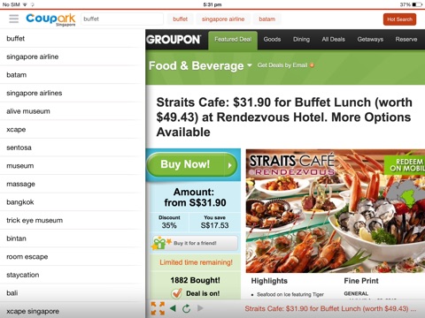 Coupark HD - Discover Best Deals In Singapore screenshot 3