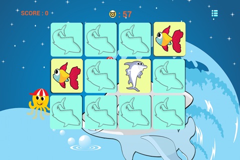 Fish Matching Game - toddler puzzle ocean screenshot 2