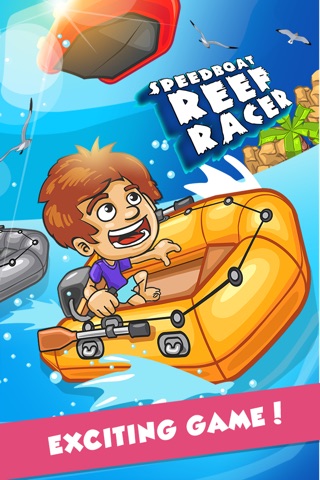 Speed-Boat Reef Racer - A fun, free water racing game screenshot 4