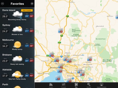 AUS Weather for iPad screenshot 3