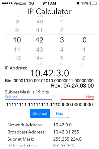 NetAdmin IPCalc screenshot 2