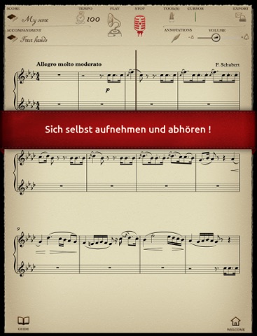 Play Schubert - Fantaisie (partition interactive pour piano à 4 mains) screenshot 3