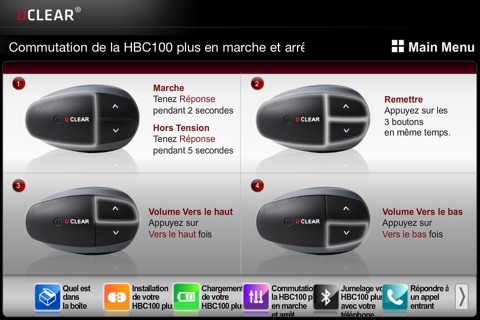 UCLEAR HBC100 Plus French instruction screenshot 4