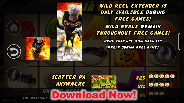 Free Games | Slot Machine Ninja Chef - Casino slot machine games of iSoftBet screenshot-4