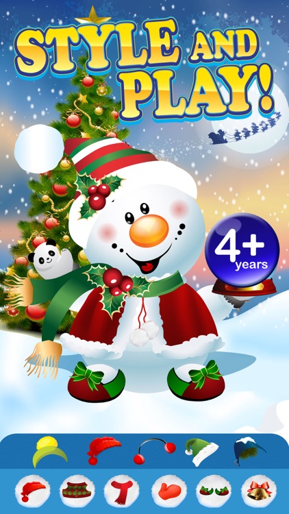 Design and Build My Frozen Snowman Christmas Creation Game - Free App screenshot-4