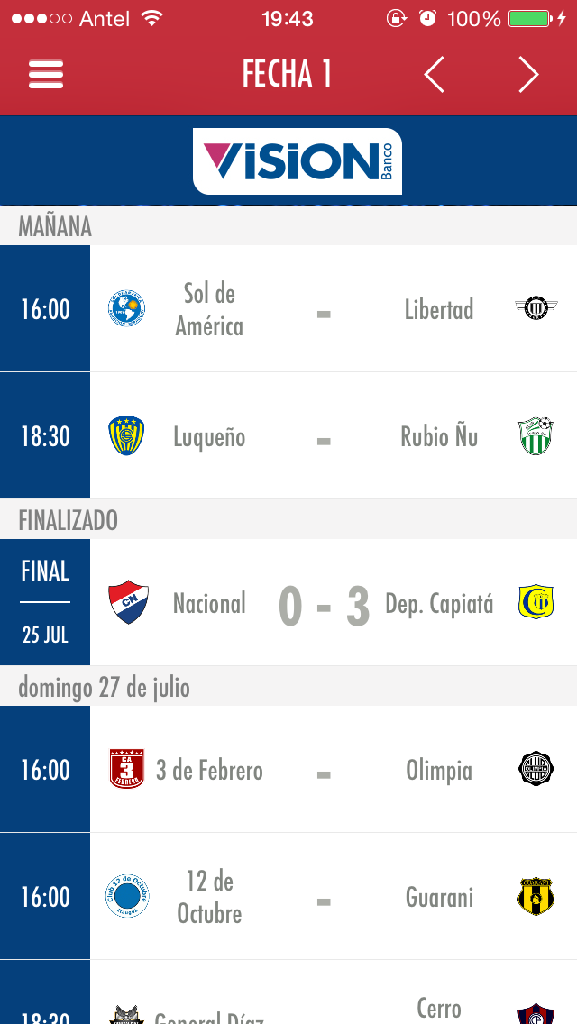 Fútbol ParaguayCaptura de pantalla de1