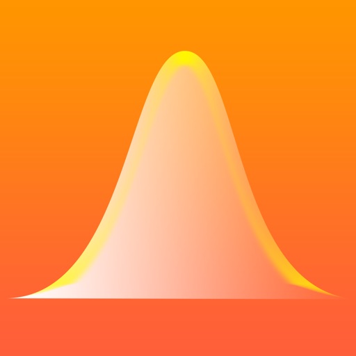 Bell Curves - graphing calculator for the normal distribution function Icon