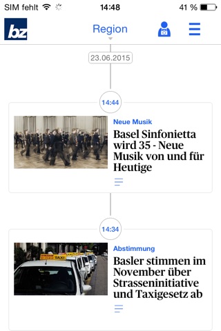 bz Zeitung aus Basel - News screenshot 3