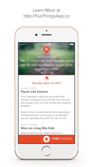 FiveThings — A Daily To-Be App For Making & Achieving Goals(圖5)-速報App