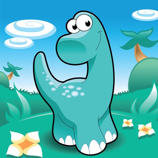 Kid Learning English And Chinese With Dinosaur and Nature Icon