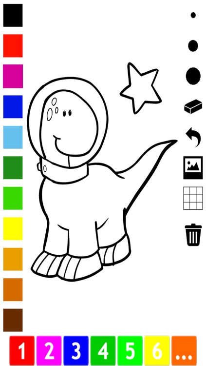 An Outer Space Coloring Book for Children: Learn to color astronaut, alien and ufo screenshot-4