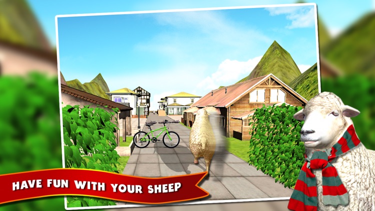 Sheep Run Simulator 3D - Farm Crazy Lamb Running Simulation Game in Real City screenshot-3