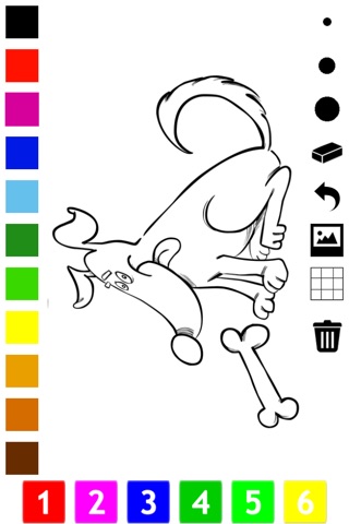 Dog Coloring Book for Children: Learn to draw and color dogs and puppies screenshot 2