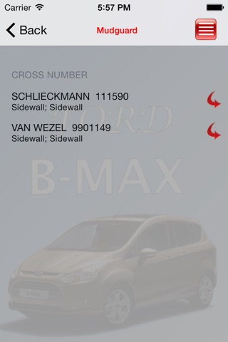 Запчасти Ford B-max screenshot 2
