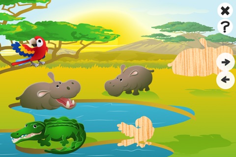 Animated Puzzle With Wild Animals – Search for the right Shadow screenshot 3