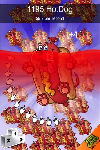 A Cute Funny Hot-Dog Clickers - Tapping Frenzy screenshot 3