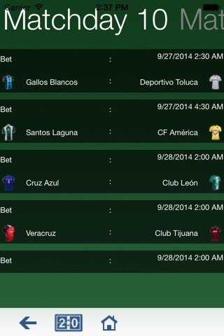 Liga Mexico Predictor screenshot 2