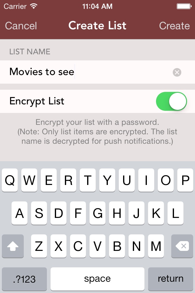 Our Shared Lists – Private, Secure Shared Lists screenshot 4