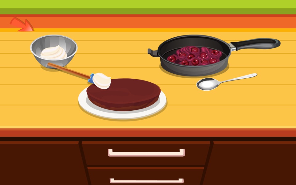 Tessa’s Schwarzwälder Kirschtorte – learn how to bake your Schwarzwälder Kirschtorte in this cooking game for kids screenshot 4