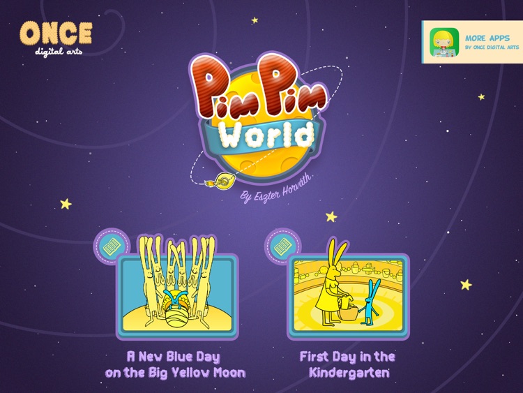 PimPim World: Blue Bunny on the Yellow Big Moon - an interactive storybook for kids screenshot-4