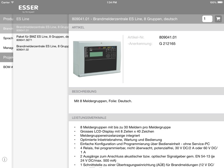 ESSER e-Catalog screenshot-3