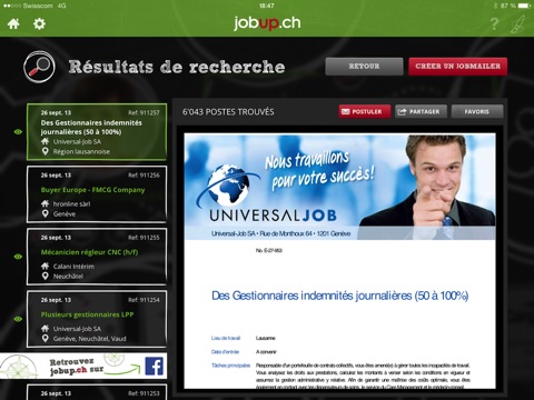 jobup.ch - Prenez votre carrière en main ! screenshot 2