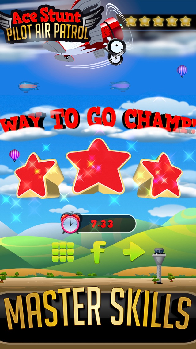 Ace Stunt Pilot Air Patrol - Fly Once and Retry Airplane Game 1.1 IOS -