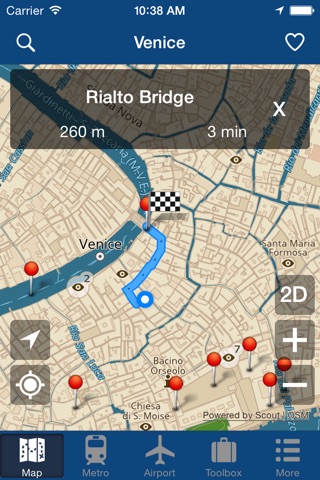 Venice Offline Map - City Metro Airport screenshot 2