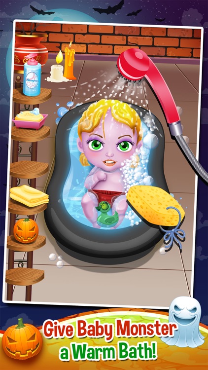 Mommy's Monster Pet Newborn Baby Doctor Salon - my new born spa care games! screenshot-3