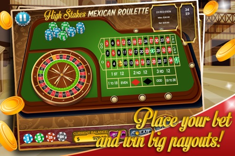 High Stakes Mexican Roulette Free - Vegas Casino Spin screenshot 2