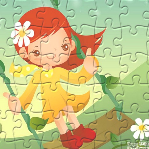 Anime Jigsaw Puzzles game 4 Girls Icon