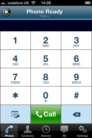 Timico VoIP screenshot 2