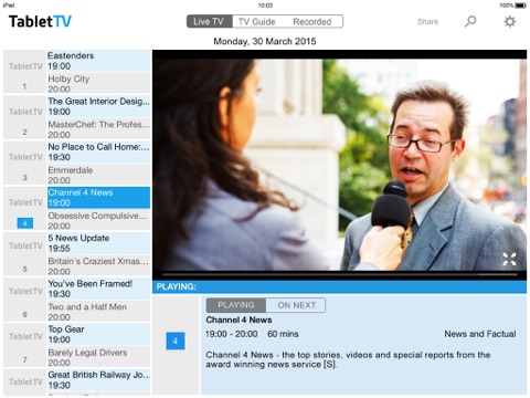TabletTV UK screenshot 2