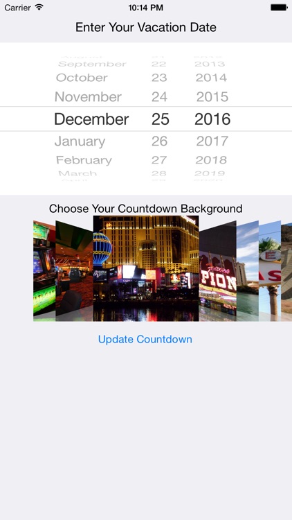 Vegas Vacation Countdown