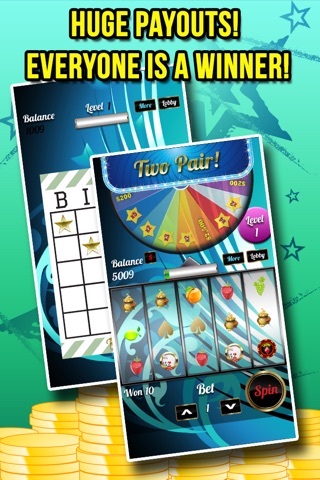 Big Roulette Wheel Fun with Poker Party, Bingo Mania and More! screenshot 2